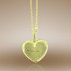 Heart Shaped Pendant with Plain Back