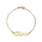 Personalized Modern Script Name Bracelet