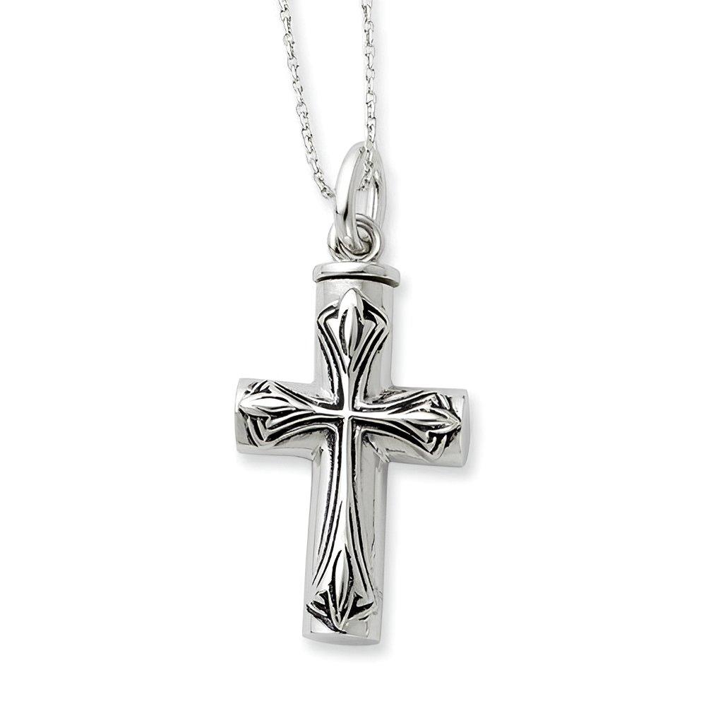 Antiqued Cross Cremation Ash Holder