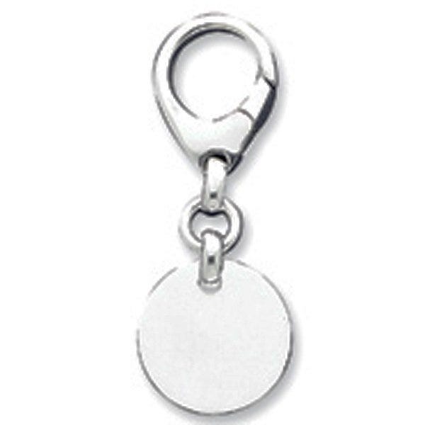 Engravable Sterling Silver Keychain