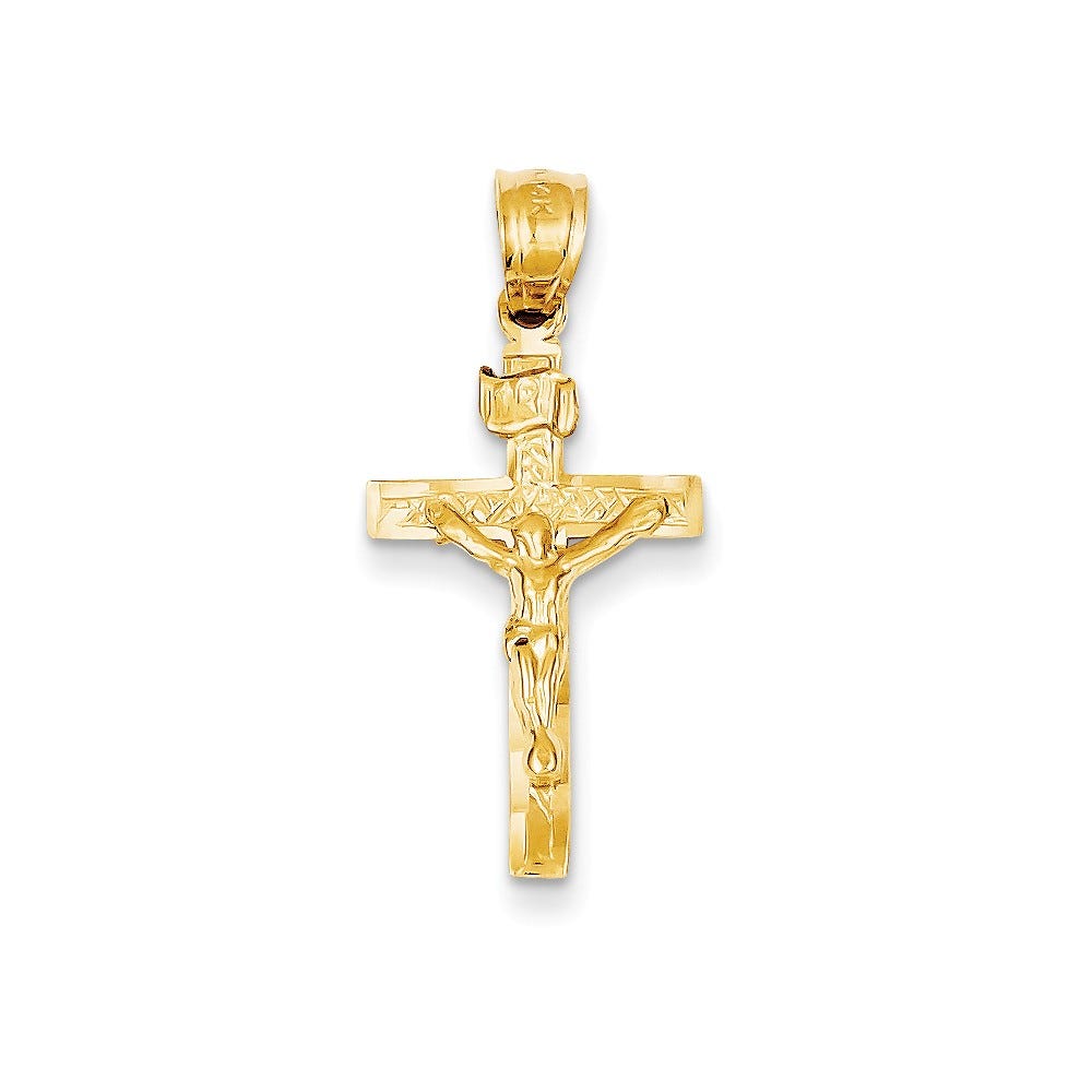 14K Inri Crucifix Charm