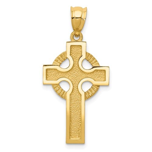 14K Celtic Cross Charm