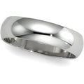 14K White Gold Approx. 0.28 Inch Half-Round Wedding Band