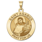 Saint Agabus Round Religious Medal