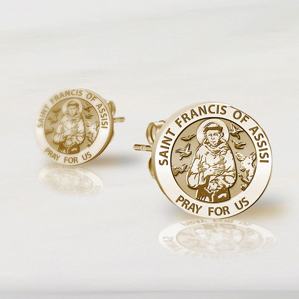 Saint Francis Of Assisi Earrings