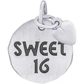 Sweet 16 Tag with Heart Engravable