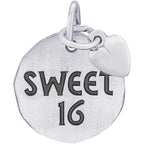 Sweet 16 Tag with Heart Engravable