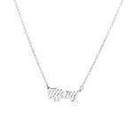 Petite Script Name Necklace