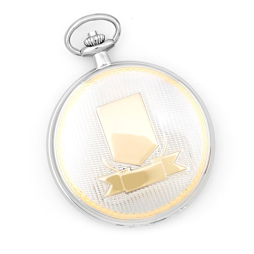 Charles Hubert Photo Two Tone Crest Pocket Watch