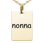 Nonna Rectangle Shaped Charm