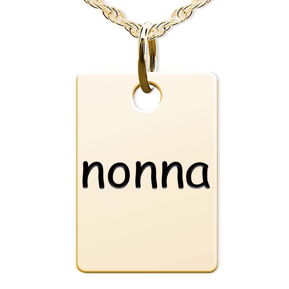 Nonna Rectangle Shaped Charm