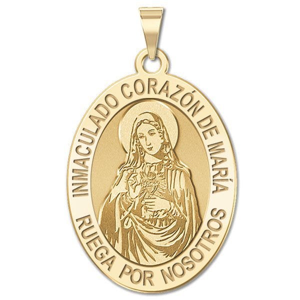 Immaculate Heart Of Mary Oval Medal