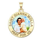 Saint Gianna Beretta Molla Round Color Religious Medal