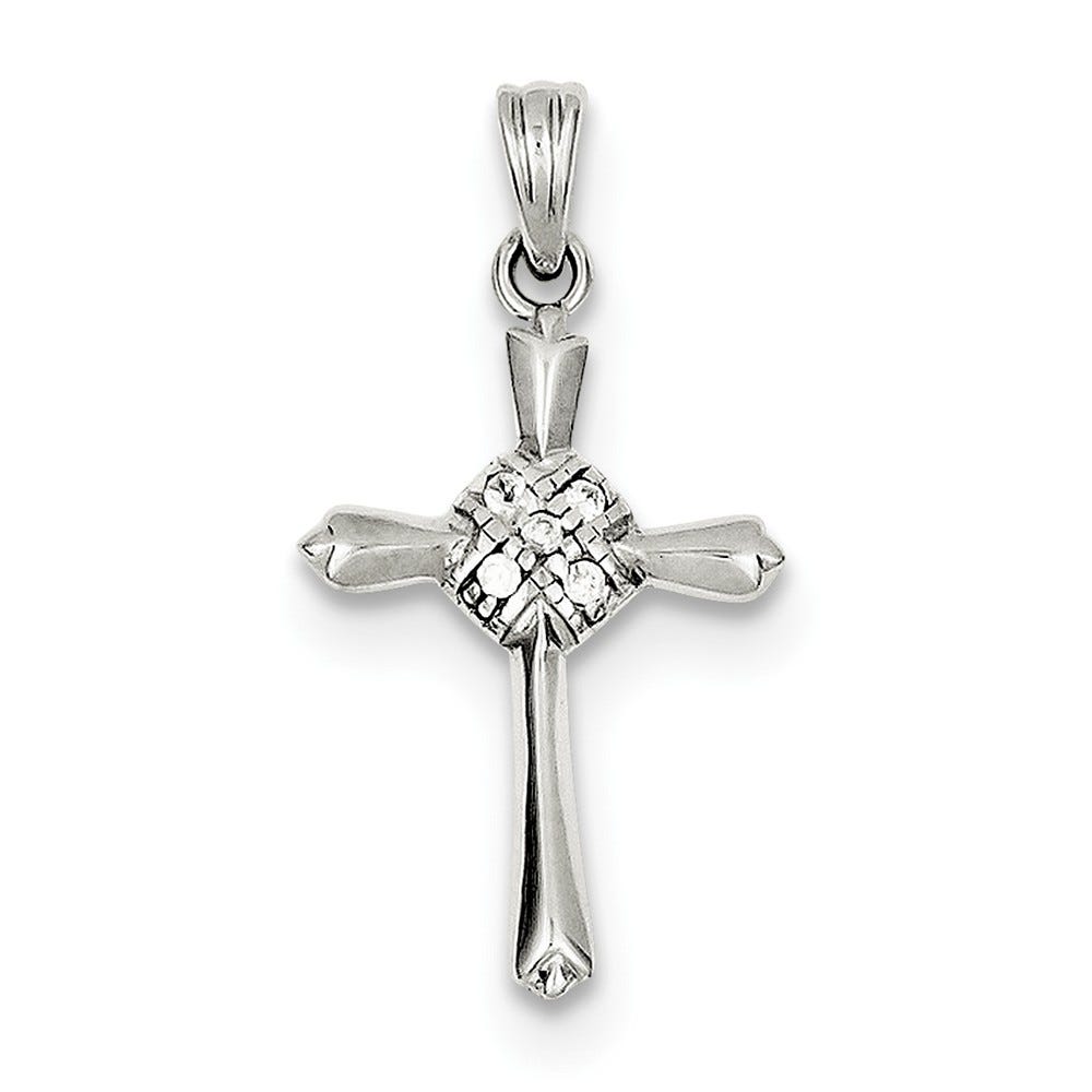 Cz Celtic Cross Pendant