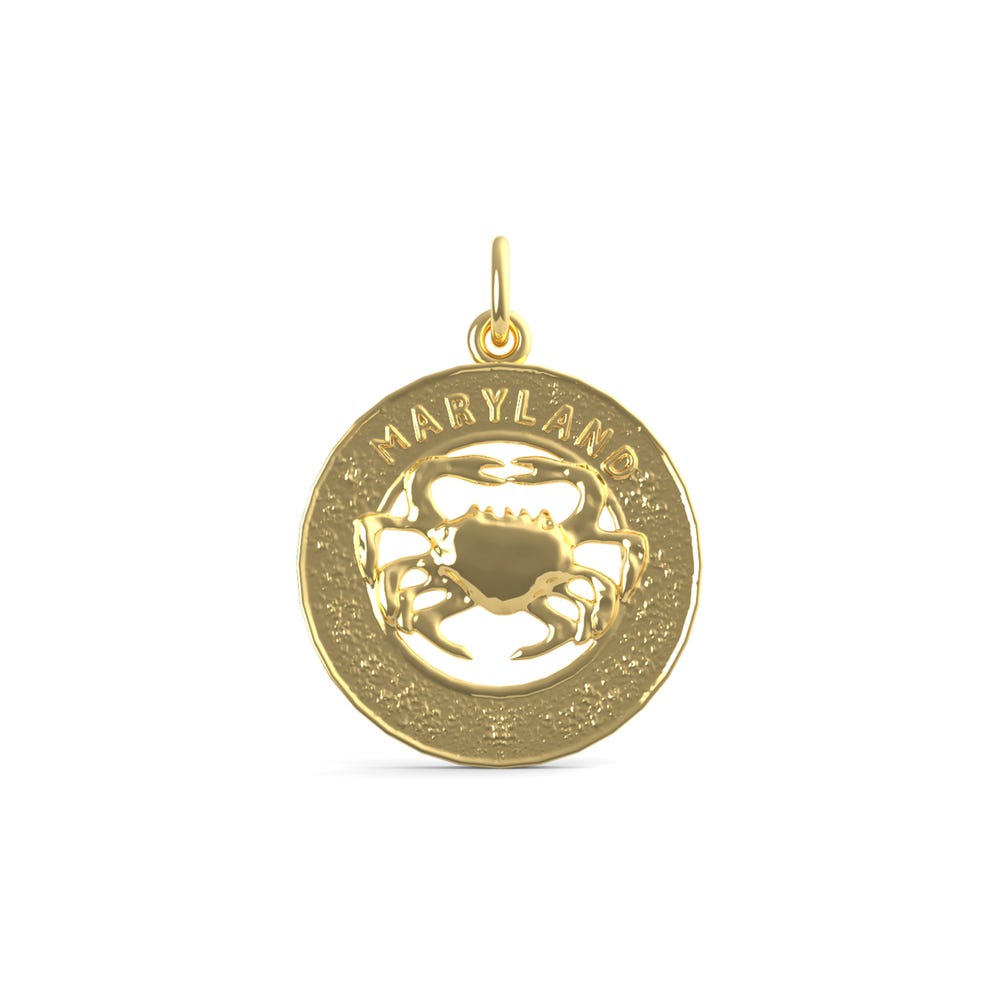 Maryland Crab Ring Charm