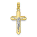 Rhodium Crucifix Pendant