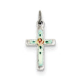 Enameled Cross Charm