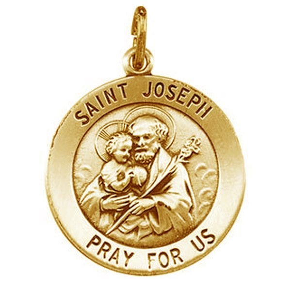 Saint Joseph Round Medal