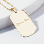Engravable Dog Tag Pendant