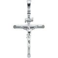 Round-End Crucifix Pendant