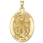 Saint Cono Oval Religious Medal
