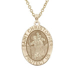 Saint Christopher Oval Medal