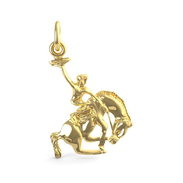 Horse and Cowboy Charm
