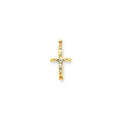 14K Two-Tone Inri Crucifix Pendant