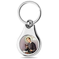 Stainless Steel Color Saint Gerard Keychain