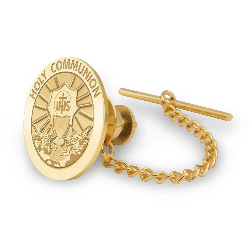 Holy Communion Religious Tie Tack