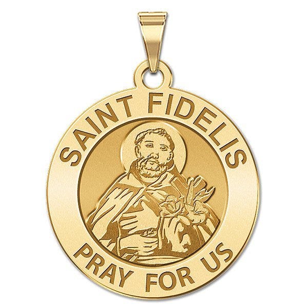 Saint Fidelis Round Religious Medal