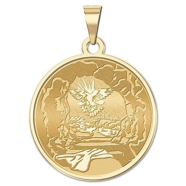 Easter Sunday (Empty Tomb) Round Religious Medal