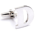 Genuine Sterling Silver Letter "D" Cufflinks