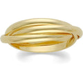 14K Yellow Gold Polished Rolling Ring Wedding Band