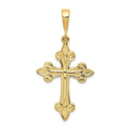 14K Fleur De Lis Cross Pendant