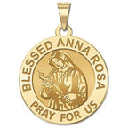 Blessed Anna Rosa Round Religious Medal