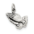 Antiqued Praying Hands Charm
