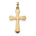 Polished Rounded Cross Pendant