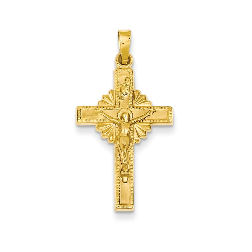 Inri Hollow Crucifix Pendant