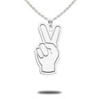 Usc Fight On Fingers Necklace