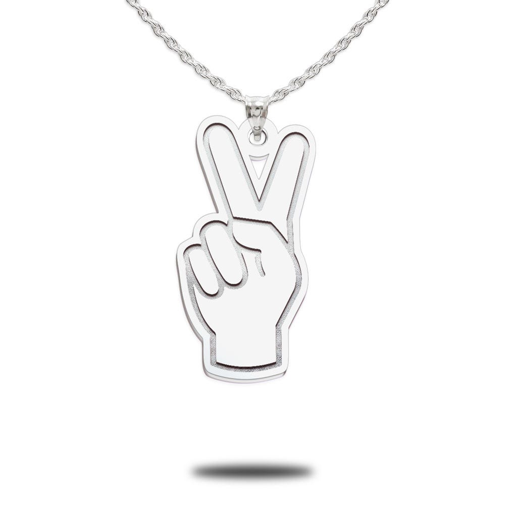 Usc Fight On Fingers Necklace