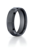 Black Ceramic (Seranite) Comfort-Fit Approx. 0.28 Inch Wedding Band