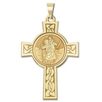 Saint Christopher Cross Religious Medal