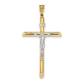 Two-Tone Crucifix Pendant