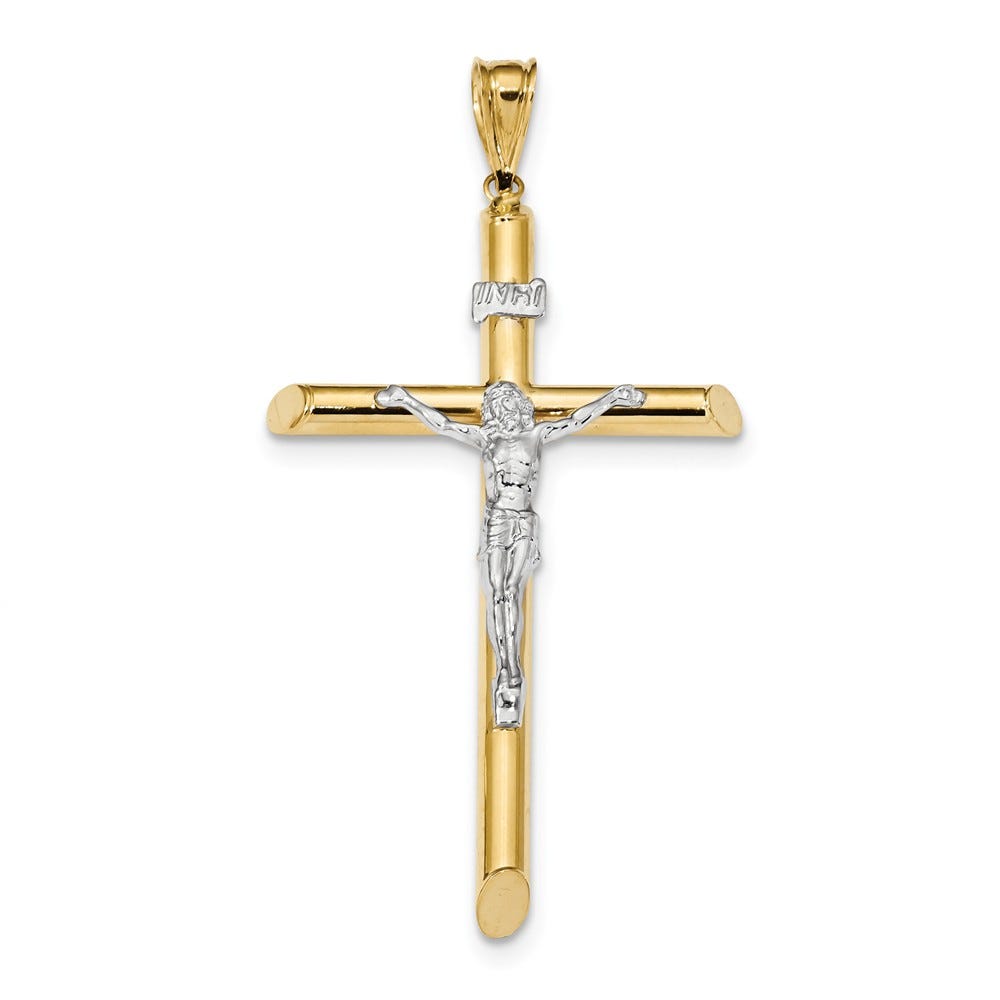 Two-Tone Crucifix Pendant