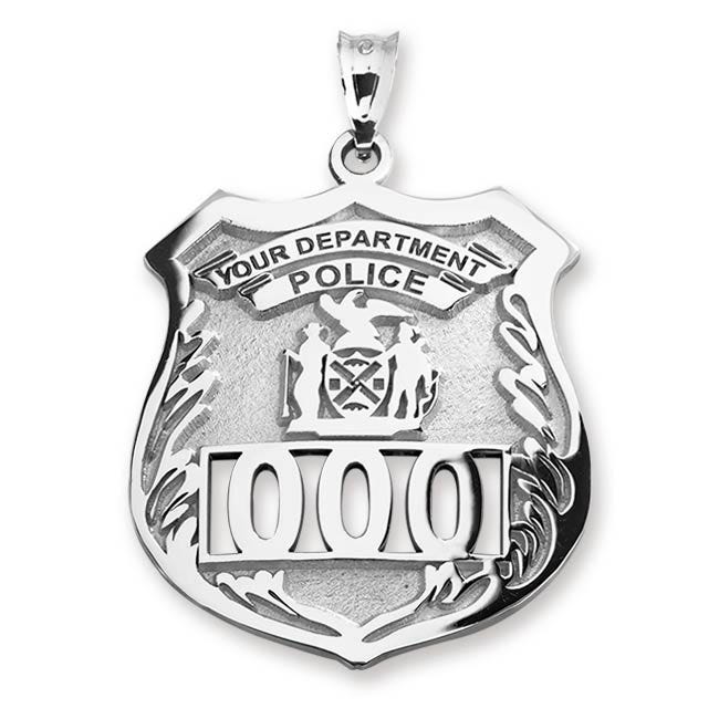 Personalized Police Badge with Your Number & Department