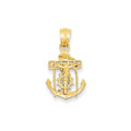 14K Mariners Crucifix Pendant