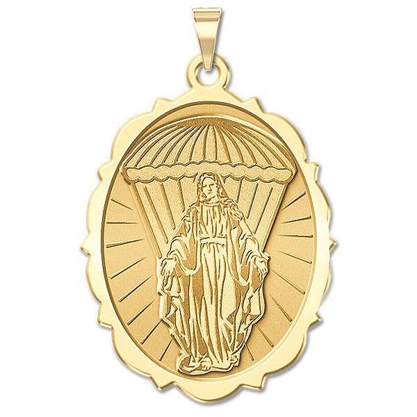 Virgin Mary Paratrooper Religious Medal