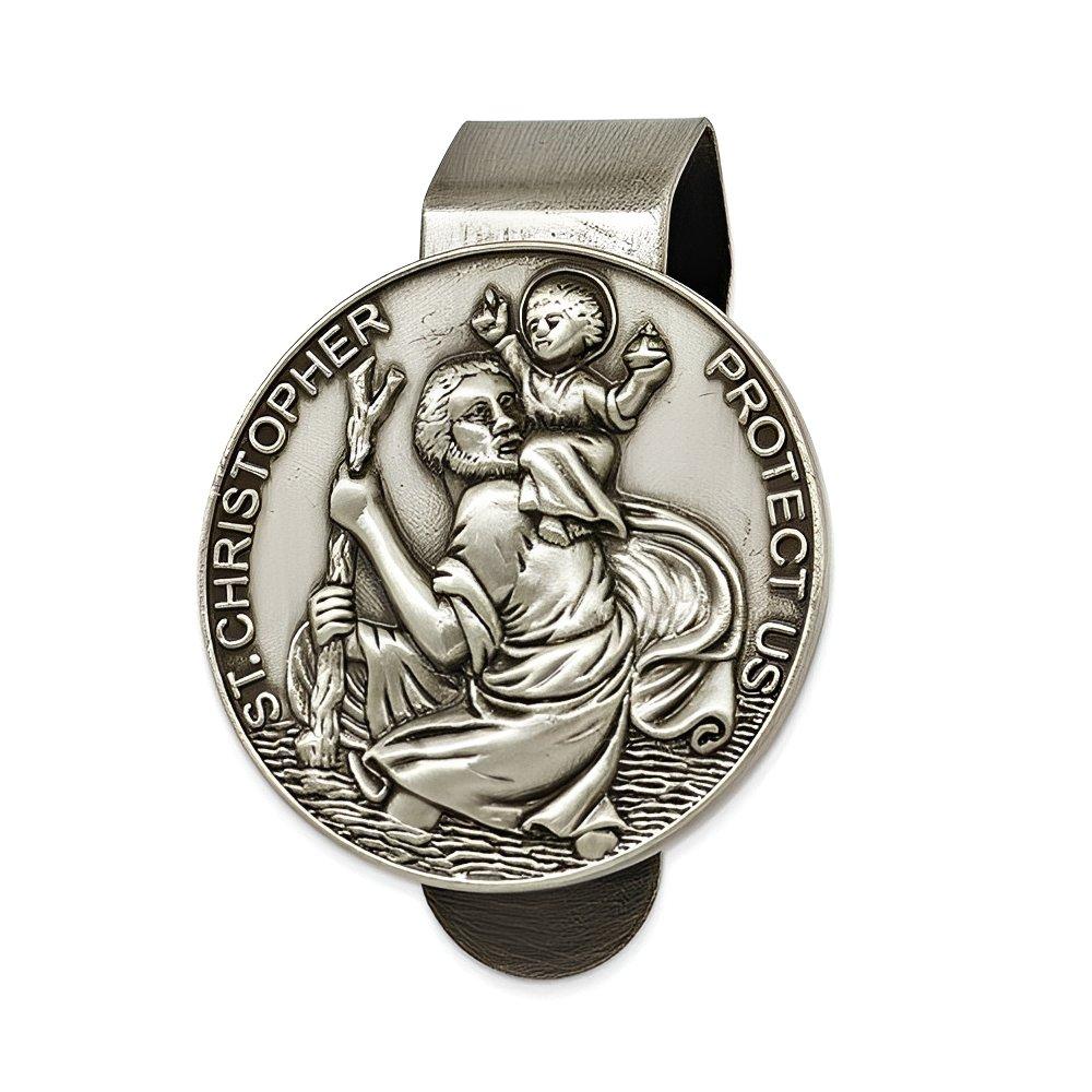 Saint Christopher Visor Clip