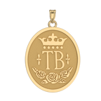 Thorobred Horse Breed Oval Medal